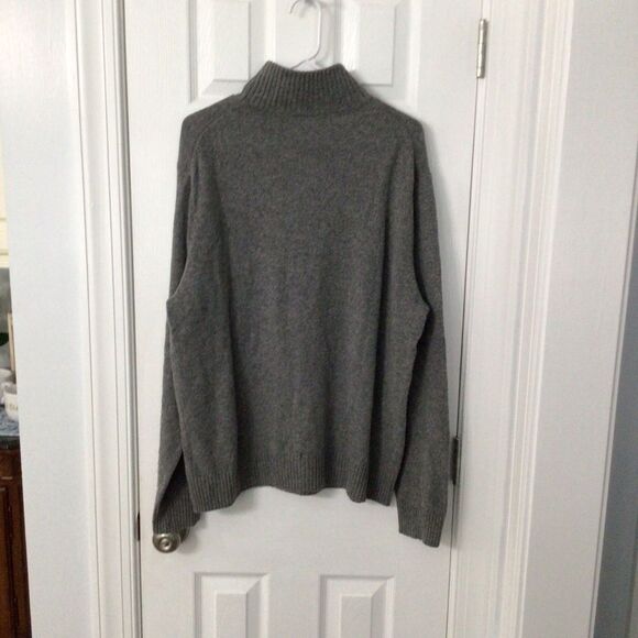 J.Crew Men’s Gray Merino Wool Blend Half-Zip Sweater - Size XL - Picture 3 of 7